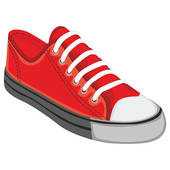 Red Tennis Shoes Clipart