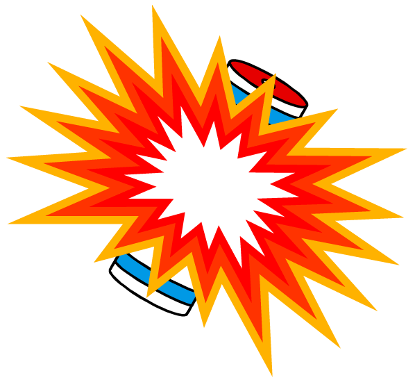 Free exploding firecracker clipart for the 4th of July; pretty colorful firecracker exploding with white ...