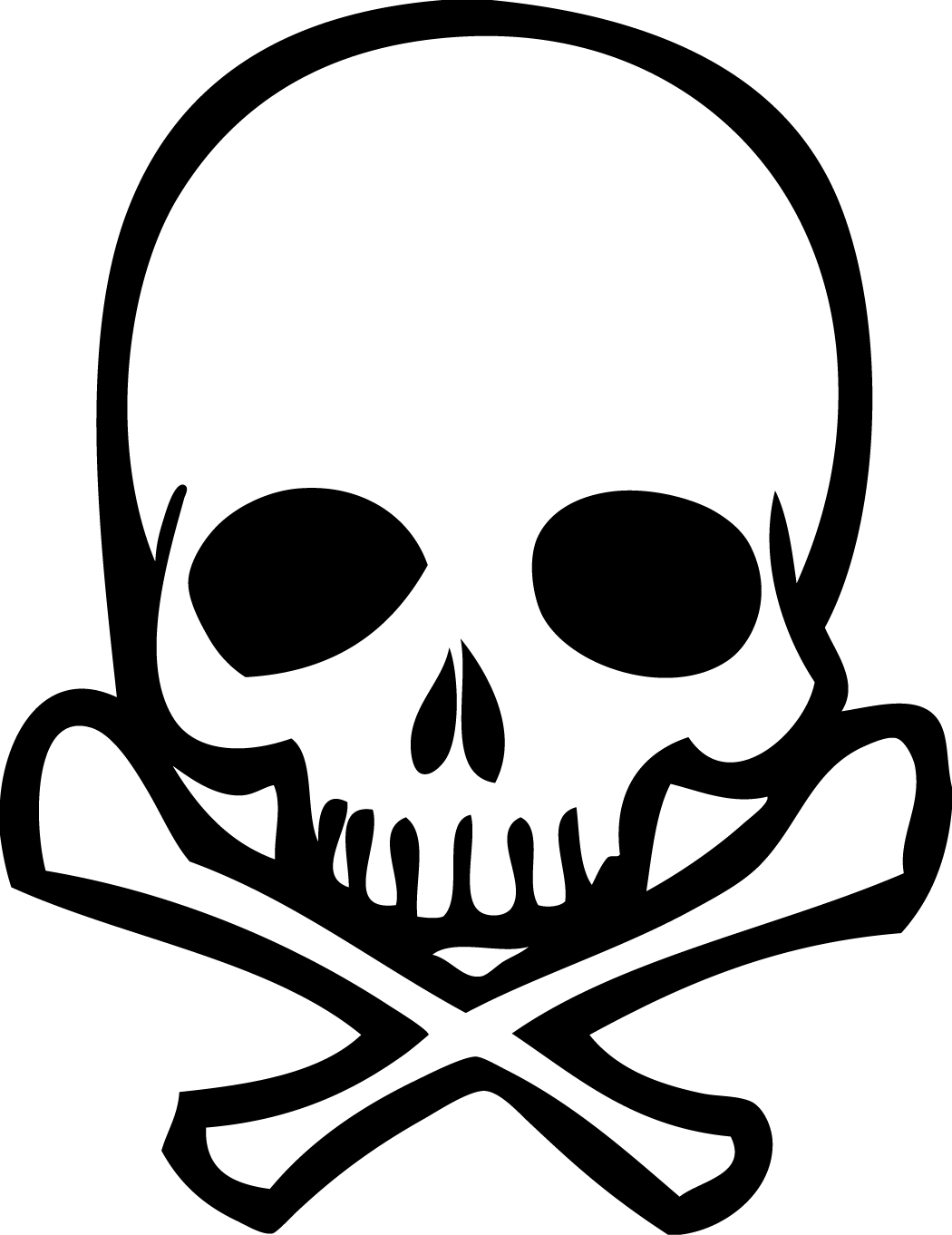 Clipart Skull And Crossbones - Tumundografico