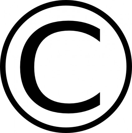 Clipart copyright symbol