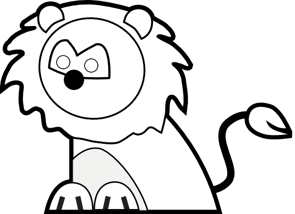 Lion Clipart Black And White - Free Clipart Images