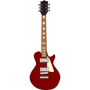 Gibson Les Paul Guitar clip art - vector clip art online, ro ...