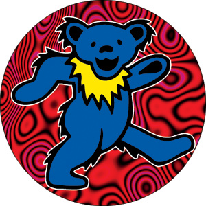 Grateful Dead Dancing Bear Blue Button B- - ClipArt Best - ClipArt ...