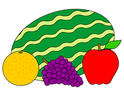 Circular Cartoon Fruits
