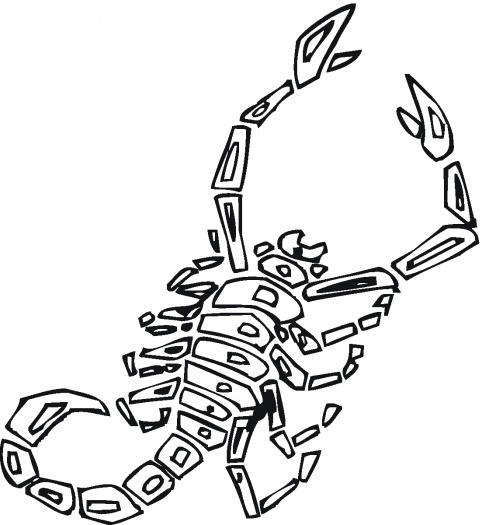 Scorpions coloring pages | Super Coloring
