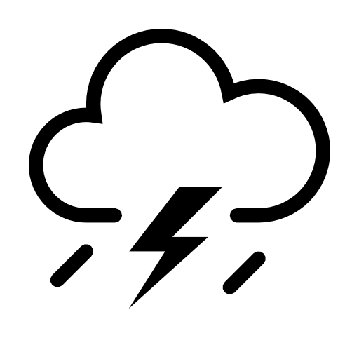 Collection of thunder storm icons free download