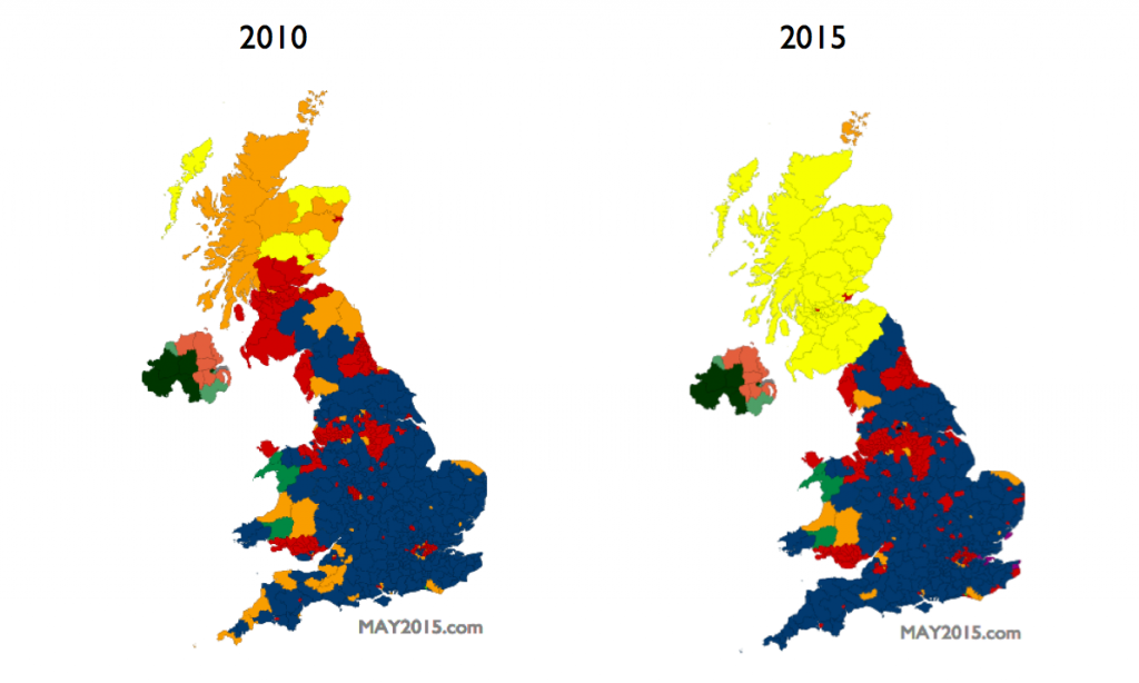Politically, the UK is now five nations | May2015: 2015 General ...