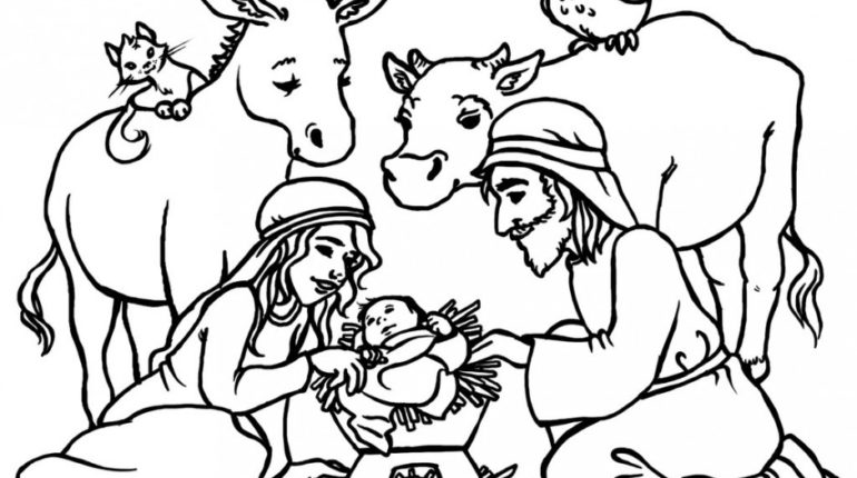 Inspiring Jesus Birth Coloring Pages Photo - GFT Coloring • 104887