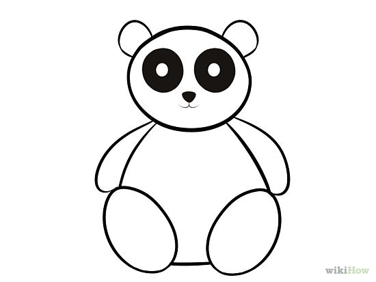 PANDA OUTLINE | Free Download Clip Art | Free Clip Art | on ...