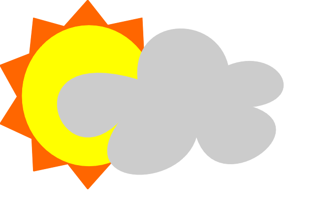 Best Partly Cloudy Clipart #10539 - Clipartion.com