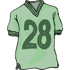 Sports jersey day clipart