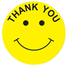Happy Face Thank You Clipart