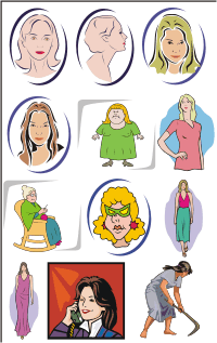 People clipart - Vector images on CD or by download