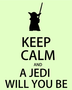 SignMAX.us - Vector logo: Keep calm and a JEDI will you be
