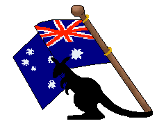 Australian Flag Clip Art - Australian Flags - Kangaroos