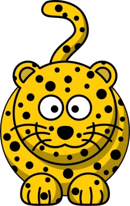 Leopard clip art vector, free vectors