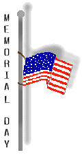 Memorial Day clip art of flags and text including Remember and ...