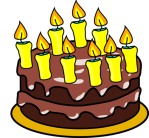 9th Birthday Cake clip art - vector clip art online, royalty free ...