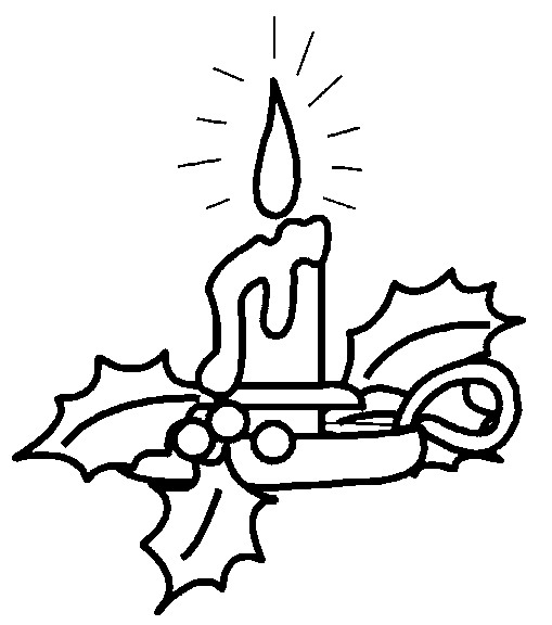 1,030 views Christmas candle Coloring Pages