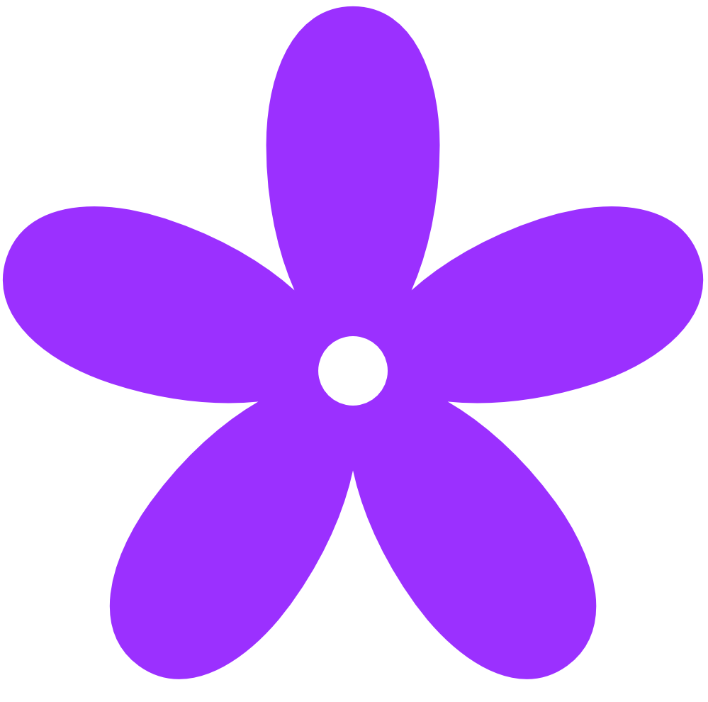 free purple flower border clip art - photo #20