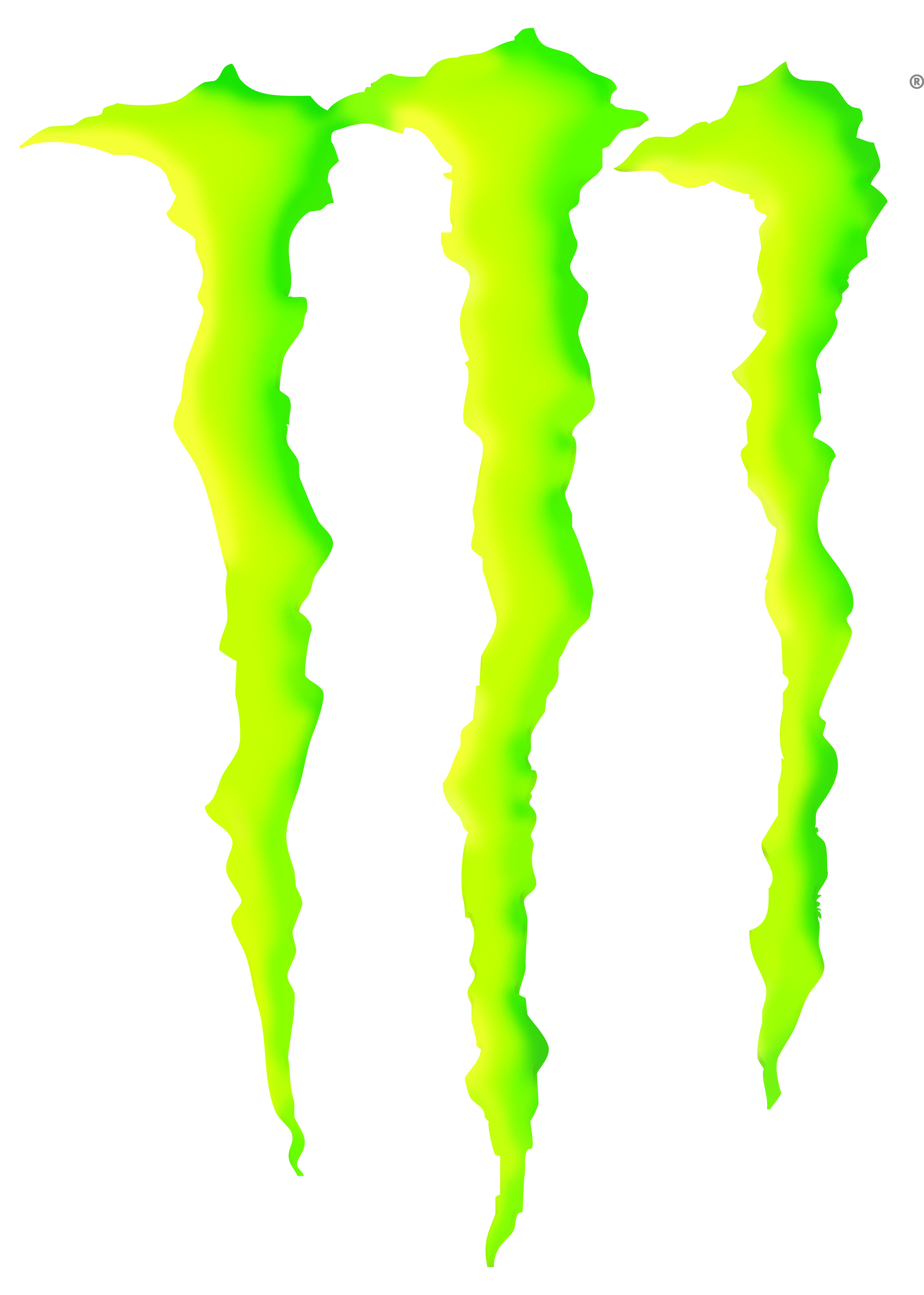 monster logo outline