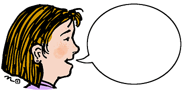 speech bubble girl - Clip Art Gallery