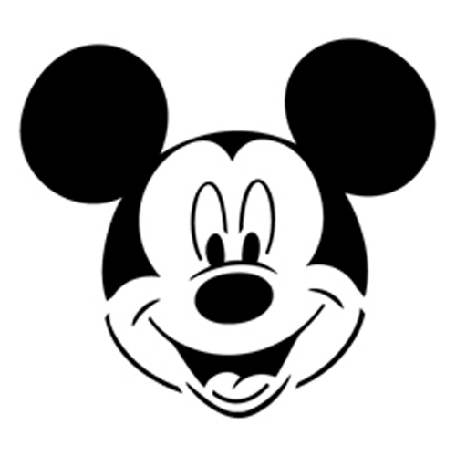 Disney Mickey Minnie Mouse Stencil