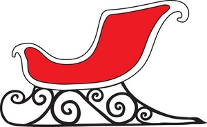 Free Sleigh Clipart Image - Santa's Christmas Sleigh