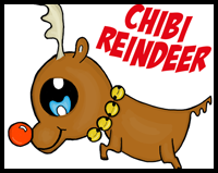 How to Draw Reindeer with Easy Step by Step Winter & Christmas ...