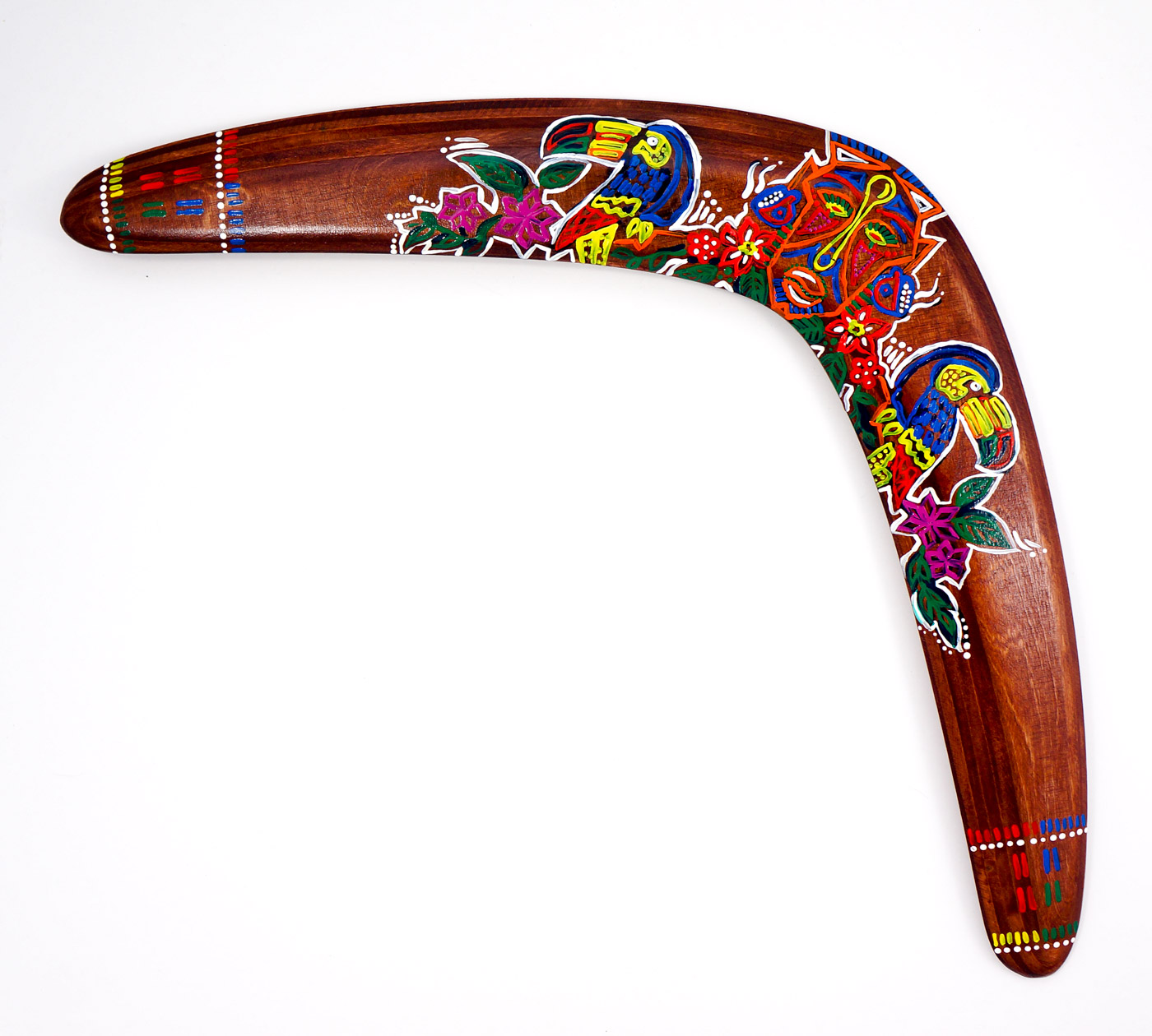 Wooden Boomerang for Sale | Handmade Returning Painted by artist ...