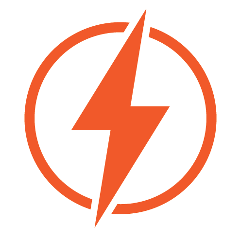 orange lightning bolt logo Gallery