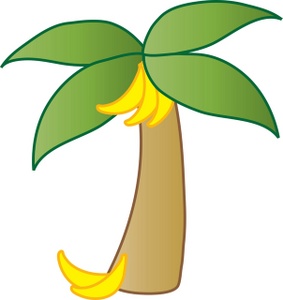 Banana plant clipart