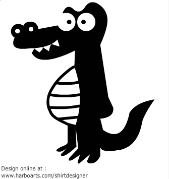Download : Cartoon Crocodille - Vector Graphic