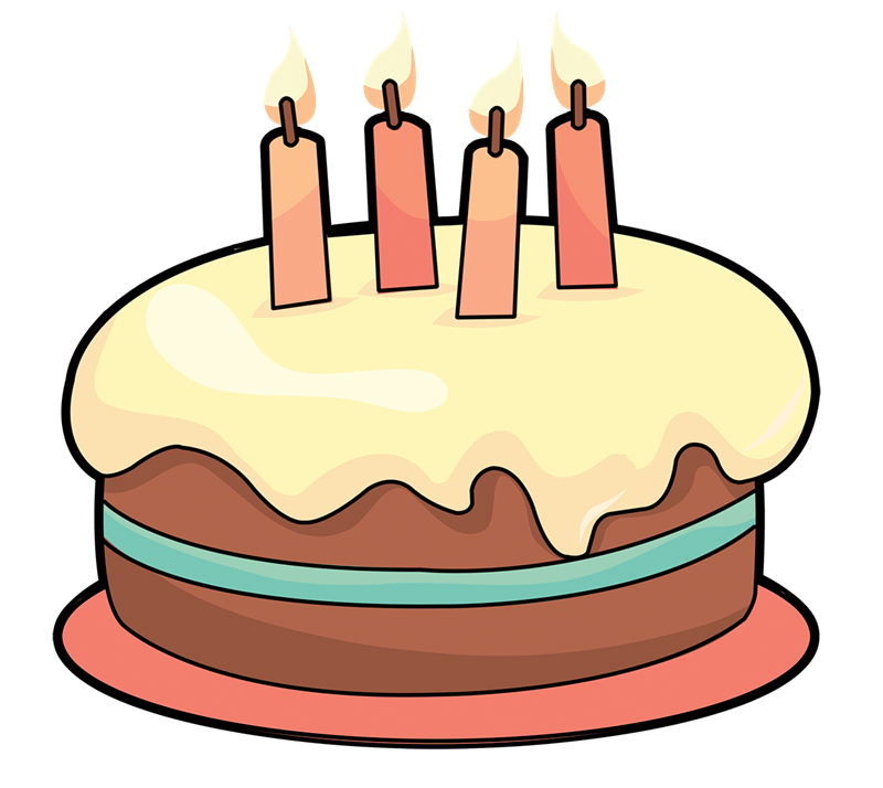 Free Cartoon Birthday Cake Clip Art