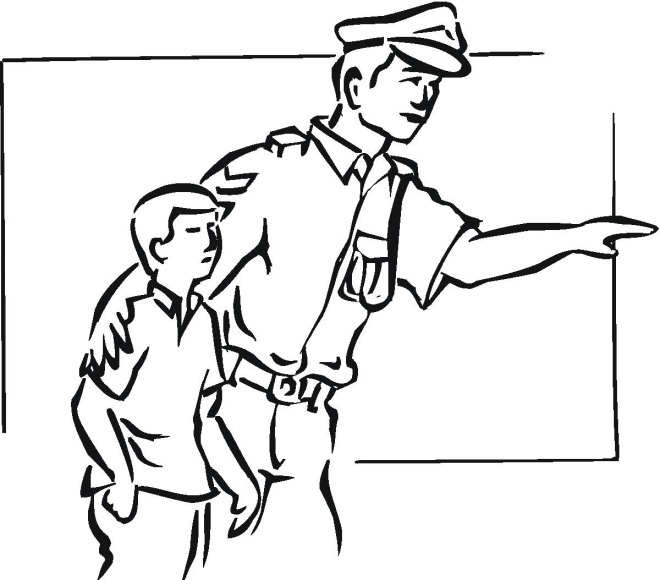 Police Officer Coloring Pages - Free Clipart Images