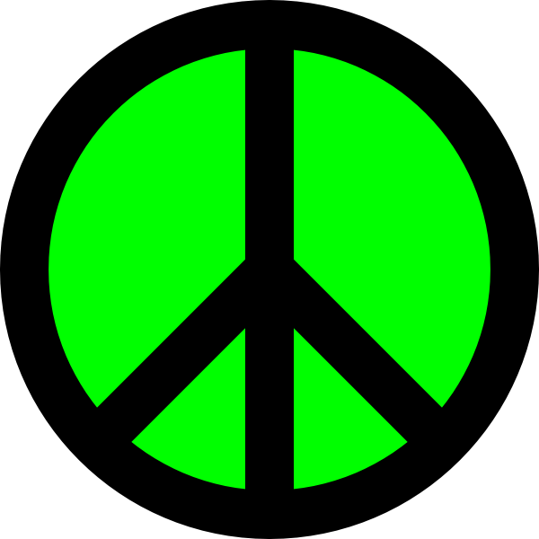 Greeen And Black Peace Logos - ClipArt Best