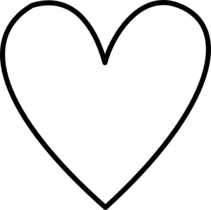 White heart clipart png