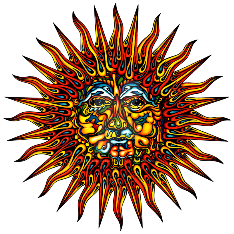 Psychedelic Sun - ClipArt Best
