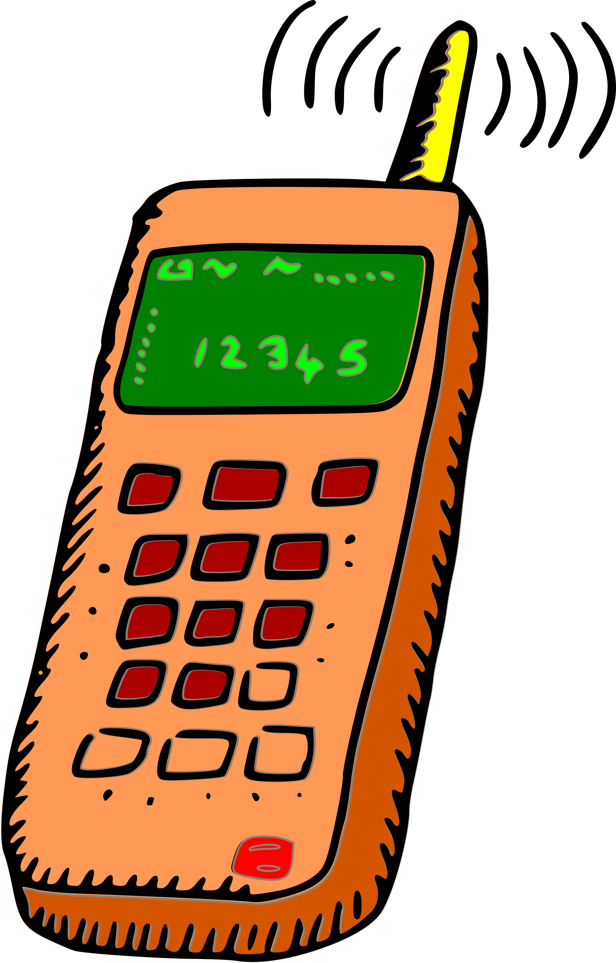 Free clipart cell phone cartoon