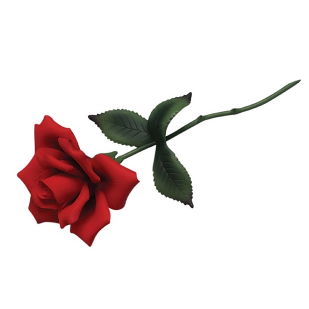 Long Stem Red Rose Clipart