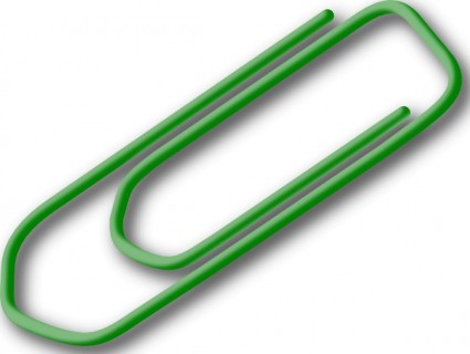 Green Paperclip clip art Vector clip art - Free vector for free ...