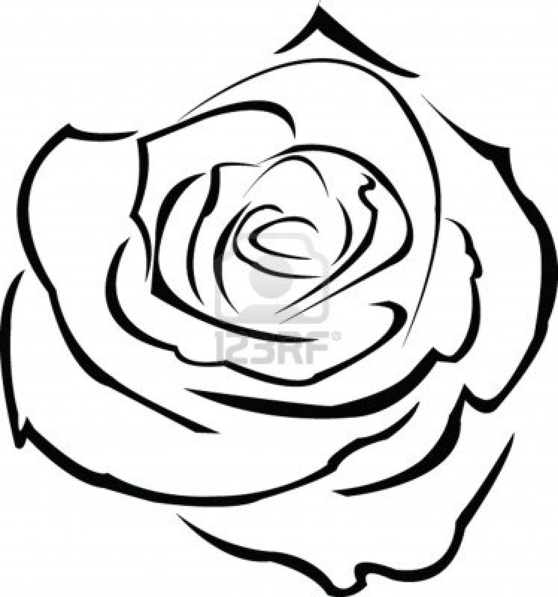 Easy Flower Drawing Outline Easy Flower Drawing Outline