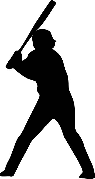 Amazon.com: Sports Silhouette Wall Decals - Baseball Player ...