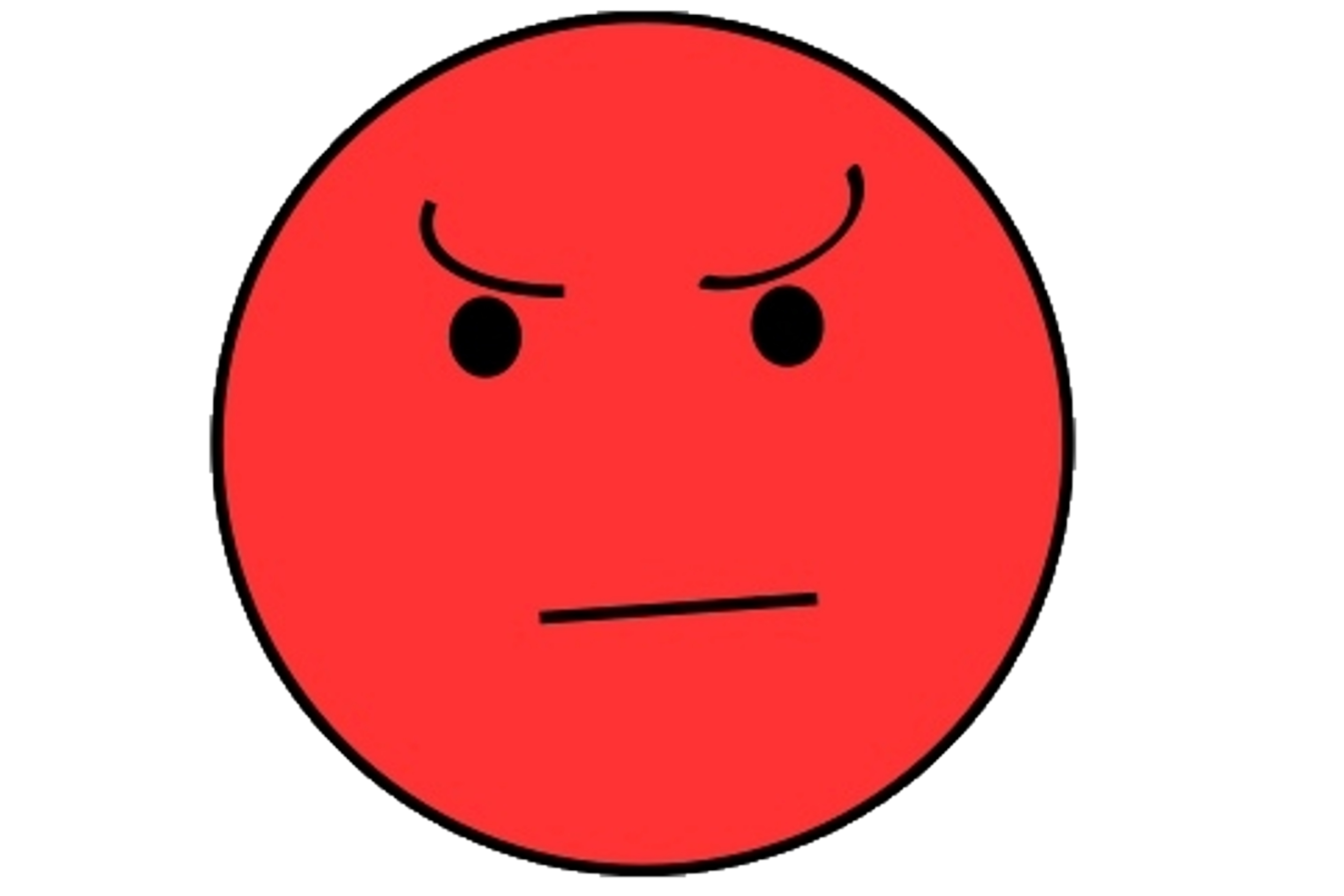 Angry face clipart cool