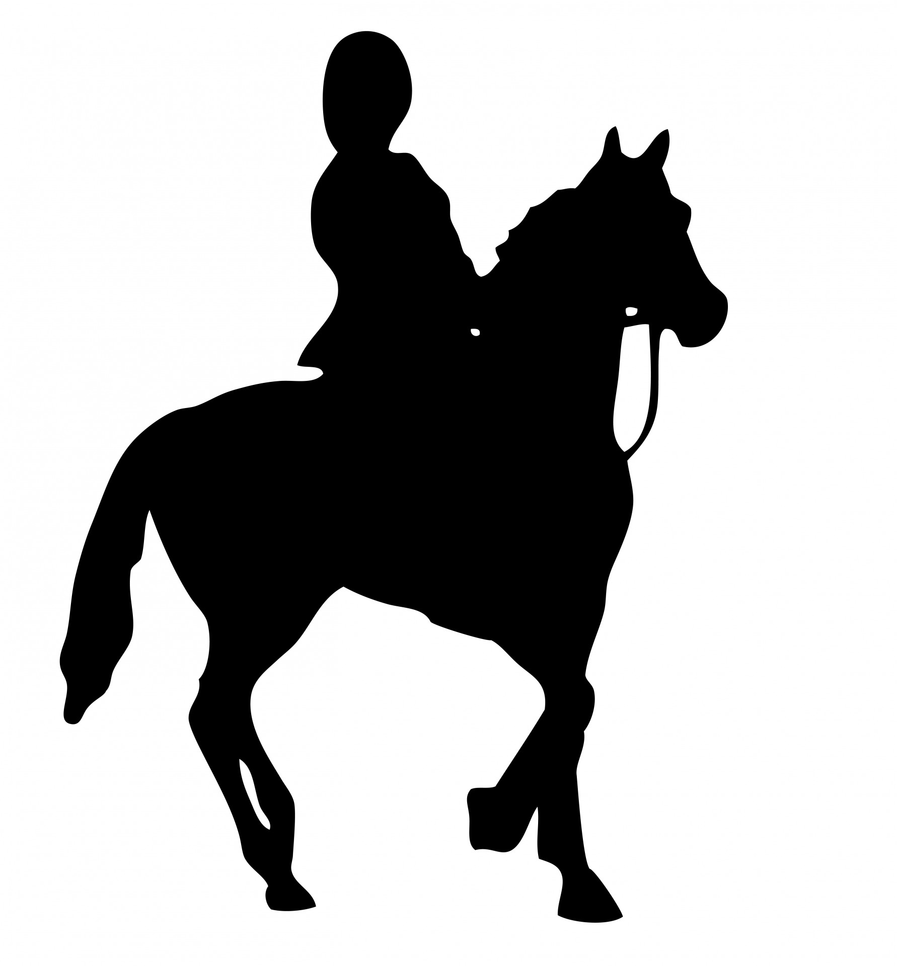 Horseback rider clip art