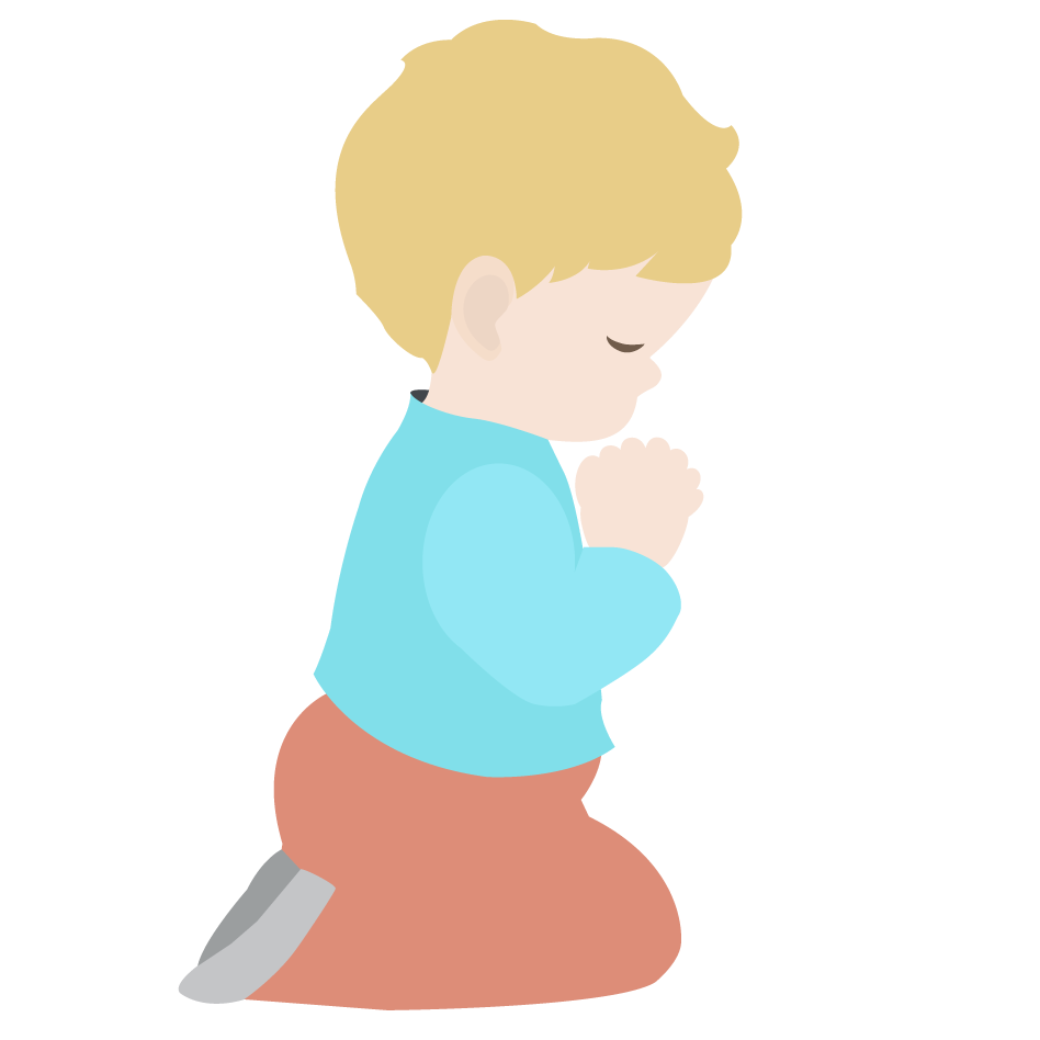 Image of Children Praying Clipart #6417, Silhouette Children ...