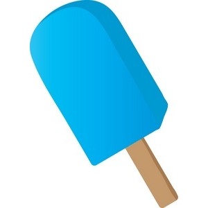 Popsicle Clipart Image - Blue Rasberry Popsicle - Polyvore