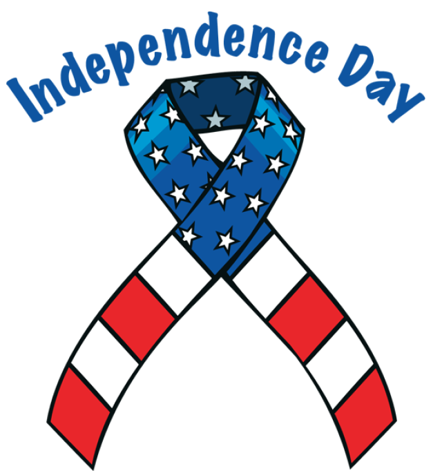 Dog independence day clipart