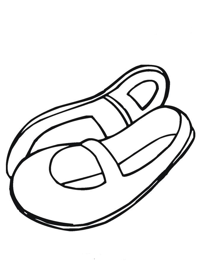 Baby Shoes Colouring Pages (page 2)