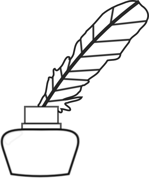 Inkwell And Quill Clipart